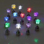 Multi-color Light Up LED Bling Earrings ear Studs Dance Party Accessories 