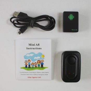 GPS Tracker Mini A8, Mini Global Real Time 4 bands GSM/GPRS/GPS Tracking Device With SOS Button