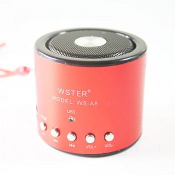 FM radio mini digital music box speaker portable music speaker WS-A8 speaker, Portable wster speaker