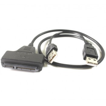 2.5" HDD Hard Disk Drive USB 2.0 to SATA 7+15 Pin 22Pin Adapter Cable