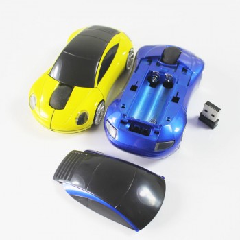 DIP 2.4G 3D Optical Wireless Mini Sports Car Mouse Mice Computer Accessories Desktop Laptop USB Receiver