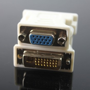 ATI DVI to vga connector DVI-I(A/D) to VGA male to female Adapter Convert for HDTV TV