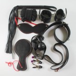 8pcs set Fetish Faux Leather Adult Products Bed Restraints Bondage Erotic Sex Toys Kit for Couples