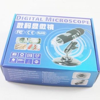 Microscope Endoscope Magnifier 8 LED 1600x/1000x/800x/500x/200x USB Digital With Adjustable Stand