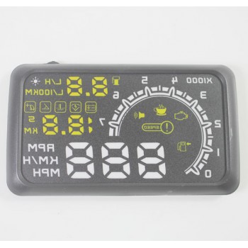 Car HUD3 Head Up Display System Speed & Engine Details Showing OBD II Insert Design for Night & Overspeed & Fresh Driving