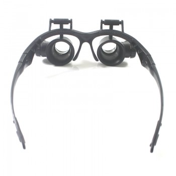 Watch Repair Magnifier 10X 15X 20X 25X LED Double Eye Jeweler Watch Repair Magnifier Glasses Loupe