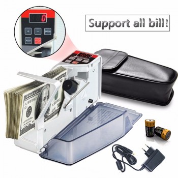 Mini Portable Handy Money Counter for most Currency Note Bill Cash Counting Machine EU-V40 Financial Equipment