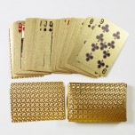 Gold Foil Plated Poker Game Playing Cards Gift Collection 