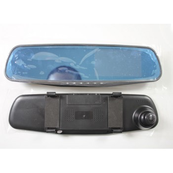 4.3 inch Dual Lens Car dash Camera DVR Video recorder Rearview Mirror
