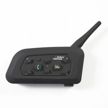 V6-1200 Motorcycle Bluetooth Headset/Intercom 1200M Hands-free Interphone Helmet Headsets Riders Multi-Interphone 