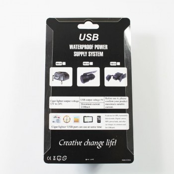 12V Cigarette Lighter+5V USB Power Port Outlet Socket Used As A Phone Adaptor