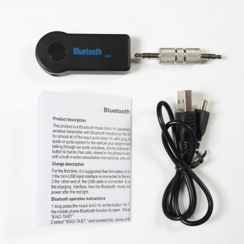 Handfree Car Bluetooth Music Receiver Universal 3.5mm Streaming A2DP Wireless AUX Audio Adapter With Mic For Phone MP3
