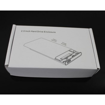  2.5 inch Transparent USB3.0 to Sata 3.0 HDD Case Tool Free 5 Gbps Support 2TB UASP Protocol Hard Drive Enclosure