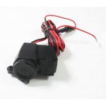 Waterproof Dust-proof 5V Adaptateur DC 12-24V Motocycle Double USB Charger for Phone/GPS