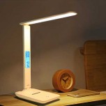 T25 Modern Business Led Office Desk Lamp Touch Dimmable Foldable With Calendar Temperature Alarm Clock table Reading Light