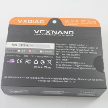 VXDIAG VCX NANO for TOYOTA TIS Techstream V10.30.029 Compatible with SAE J2534 WIFI Version
