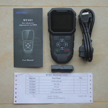 thumbnail image 2 of OBDPROG MT401 Odometer Correction Tool – OBD2 Mileage Adjustment & Oil Reset Scanner 2 of 5