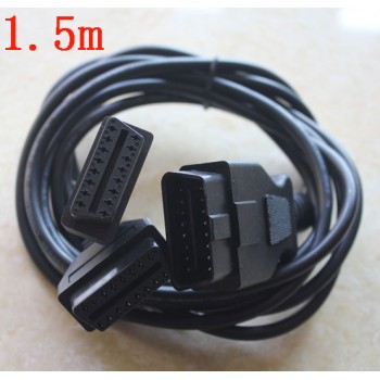 0.3m/1.5m ELM327 2In1 Converted cable split OBD2 Extension Cable