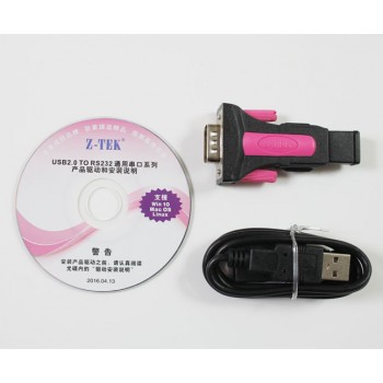 Z-TEK USB To RS232 Convert Connector Z-TEK USB To RS232 Cable
