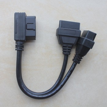 0.15m OBD2 Split Cable OBD 2 Splitter Connector Male to dual Female Cables 1 to 2 Split Cord 16pin (YHB)