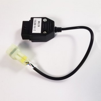 KTM 6pin to obd 16pin adapter cable for TuneECU software to Motorcycle motorbikes ECU 6pin cable