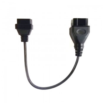 GAZ 12pin to obd2 DLC 16pin male to female truck cable adapter