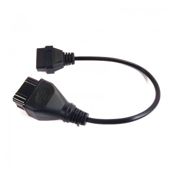 GAZ 12pin to obd2 DLC 16pin male to female truck cable adapter
