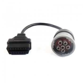 J1708 6pin to OBD2 16Pin Diagnostic Tool for Cummins truck cable 