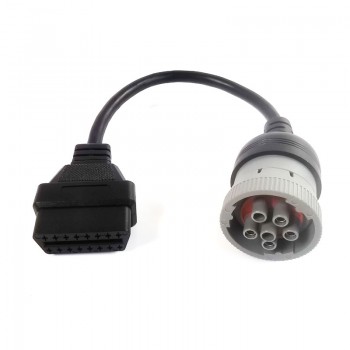 J1708 6pin to OBD2 16Pin Diagnostic Tool for Cummins truck cable 