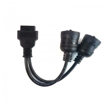 Truck Y Cable OBD2 16pin Female To J1708 6pin/J1939 9pin OBDII Cable Y