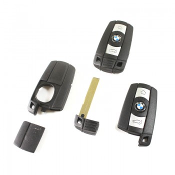 BMW 3 button smart remote key case with blade