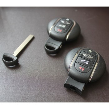Original BMW Mini FEM smart remote 434MHz ID49 4 Button with Uncut Insert key