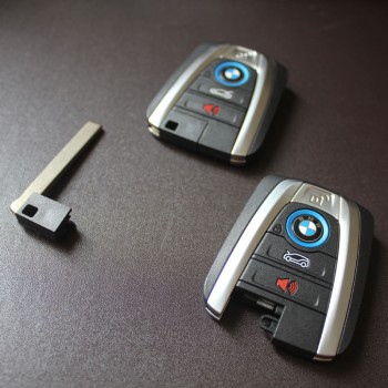 Original BMW i8 FEM Smart Remote 434MHz 4 Button with Uncut Insert Key