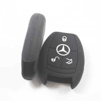 Benz 3 button silicone Smart Key Case 