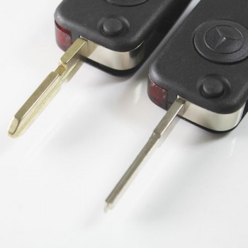 Mercedes Benz 1 button remote flip key shell HU39/HU64