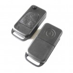 Mercedes Benz 3 button remote flip key shell HU39/HU64