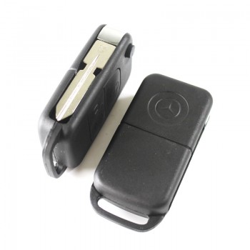 Mercedes Benz 3 button remote flip key shell HU39/HU64