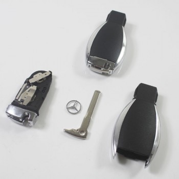 Mercedes Benz chrome 3 button car key shell