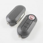 Fiat 3 button flip remote key shell  
