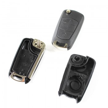 Opel flip remote key shell 3 button 