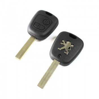 Peugeot Remote Key Shell 2 Button (307 with Groove) 