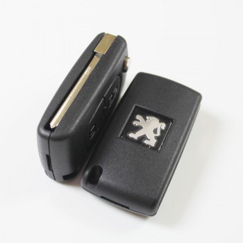 Peugeot 2 button flip remote key 433MHZ ID46 VA2/HU83 CE0536