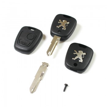 Peugeot 2 button remote key 433MHZ ID46 T14 Chip Transponder Remote Key