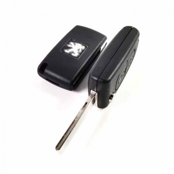 Peugeot 2 button flip remote key HU83 blade CE0536 433MHZ ID46 ASK