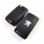 Peugeot 3 button flip remote key VA2 blade CE0523 433MHZ ID46 ASK
