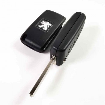 Peugeot 3 button flip remote key VA2 blade CE0523 433MHZ ID46 ASK