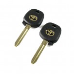 Toyota key shell TOY43 with golden logo (soft plastic material) 
