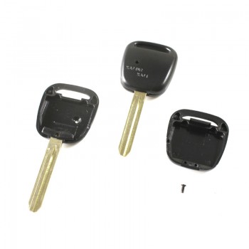Toyota remote key shell with 1 hole 1 Button on side of plastic cover with toy43 blade