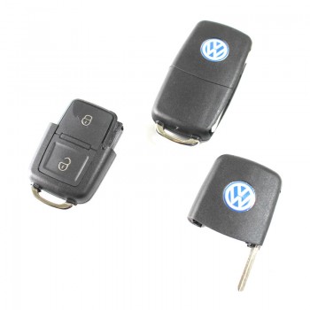 VW 2 button flip remote key shell  
