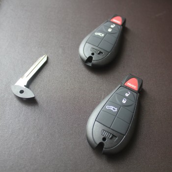 Chrysler 4 Button Remote Smart Car Key 433MHZ ID46 Chip for Jeep/Dodge/Chrysler
